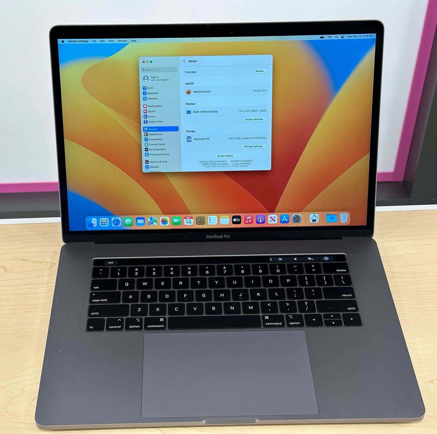 2019 MacBook Pro® 16-inch i7 16GB RAM 500GB SSD